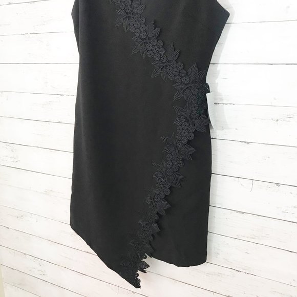 Anthropologie Sleeveless Embroidered Black Dress - Picture 3 of 7